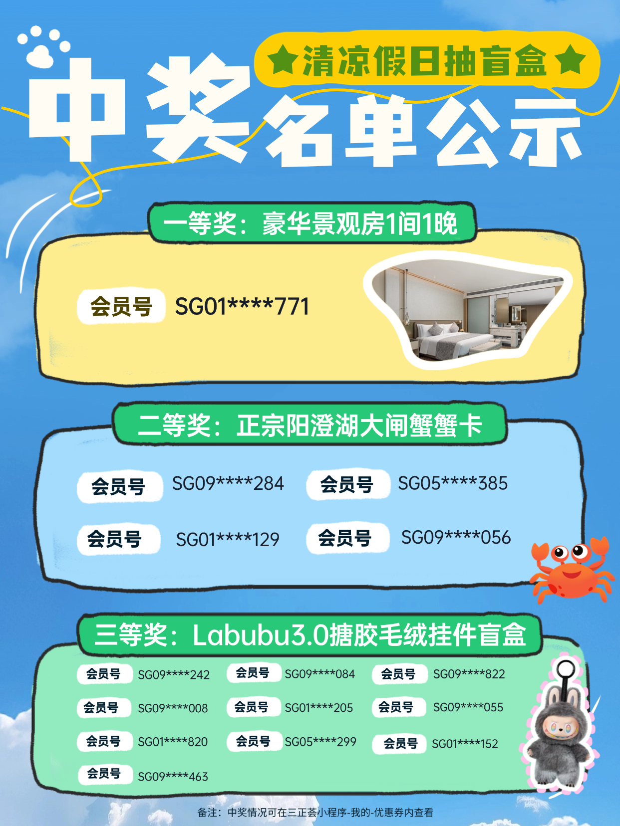 三正薈會員日盲盒抽獎活動中獎名單公示 (5).png 三正薈會員日盲盒抽獎活動中獎名單公示 (5).png